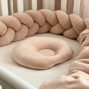 Set lenjerie Patut bebe din 6 piese, Ursulet crem (6)